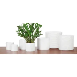 White Plant Pot - 16cm -Garden Decoration Shop 12807862 1674833203512593