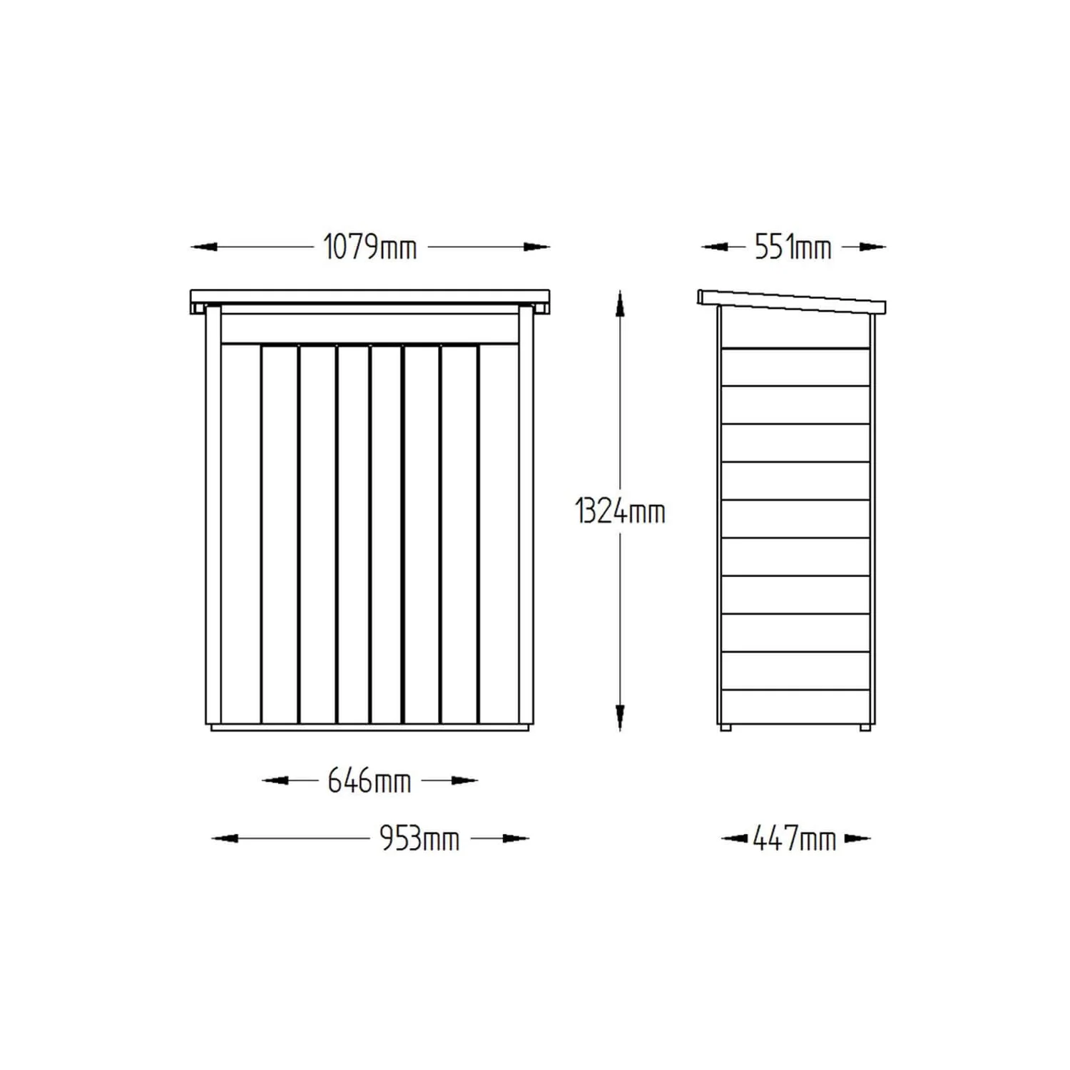 Forest (Installation Included) Wooden Pentagonal Garden Store 9 Forest (Installation Included) Wooden Pentagonal Garden Store - Image 7