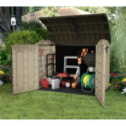 Keter Store It Out Ultra Outdoor Garden Storage Shed - Beige & Brown - 2000L -Garden Decoration Shop 12815621 2154833203715627