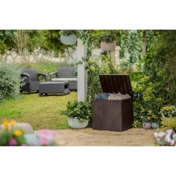 Keter City Outdoor Garden Storage Box 113L - Brown -Garden Decoration Shop 12822290 1104900073787729