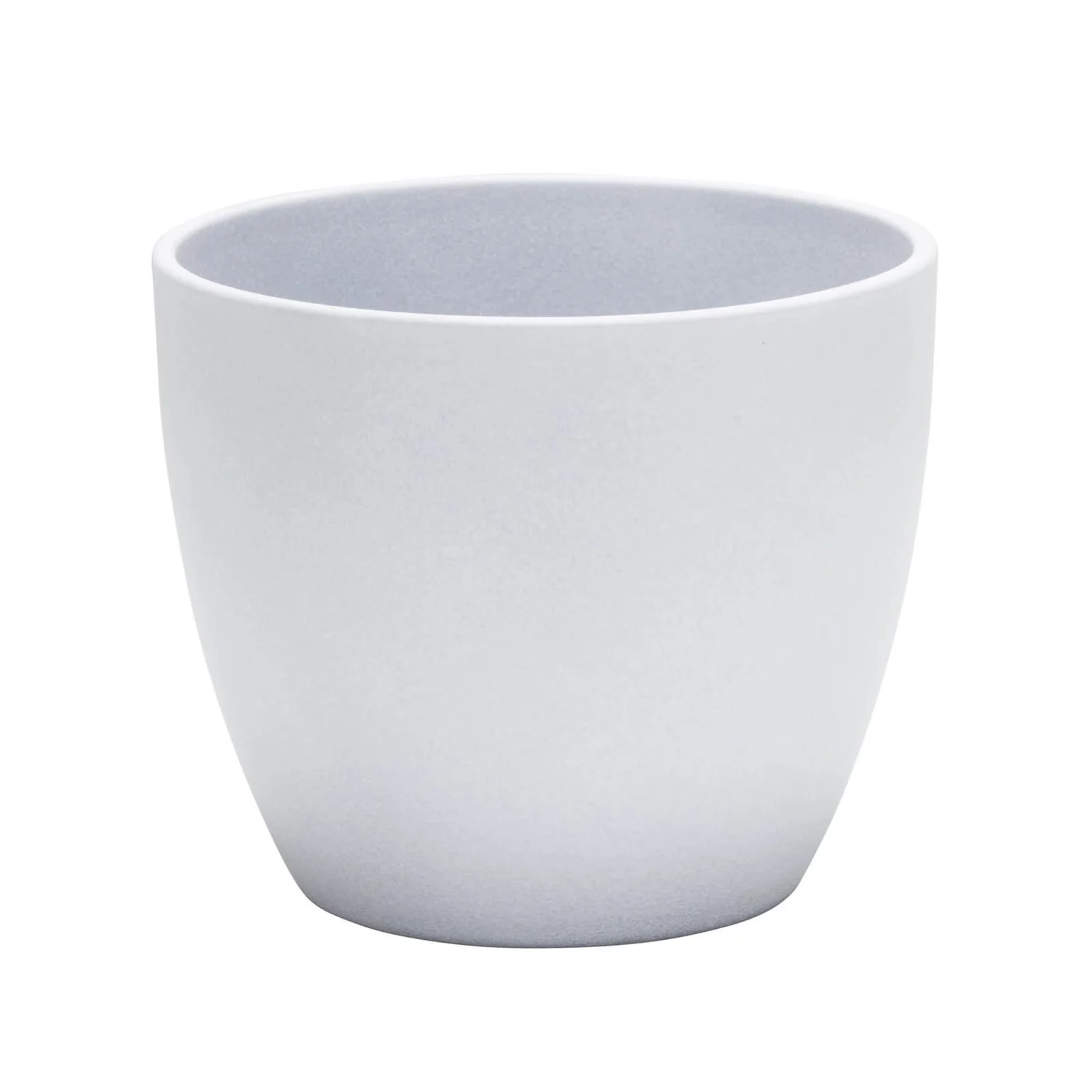 Grey Stone Ceramic Cover Pot - 28cm 3 Grey Stone Ceramic Cover Pot - 28cm