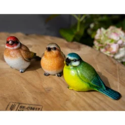 None Resin Blue Tit, Chaffinch & Robin Birds -Garden Decoration Shop 12832873 1235025282491475