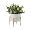 Potted Plant - White With Gold Legs -Garden Decoration Shop 12833690 1254831603452828