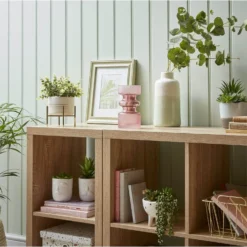 Potted Plant - White With Gold Legs -Garden Decoration Shop 12833690 7984833193403049