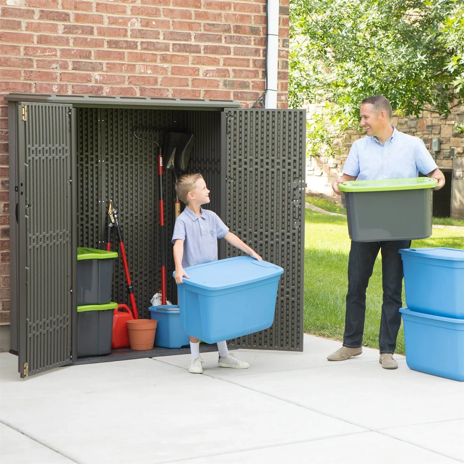 Lifetime 1500L Rough Cut Vertical Storage Cabinet 7 Lifetime 1500L Rough Cut Vertical Storage Cabinet - Image 5