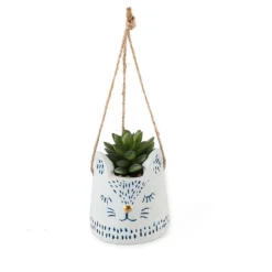 Novelty Animal Hanging Planter - Cat