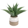Artificial Aloe Vera In Striped Pot -Garden Decoration Shop 12879278 1514858347835197