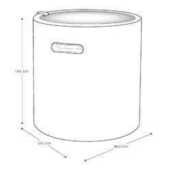 Keter Cool Stool Outdoor Ice Cooler Table 39L - Graphite -Garden Decoration Shop 12884590 6574864304895723