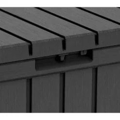 Keter Kentwood Outdoor Garden Storage Box 350L - Graphite -Garden Decoration Shop 12885762 7534899008598270