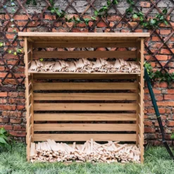 Wooden Log Store -Garden Decoration Shop 12885936 1335013038835039