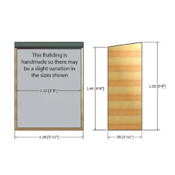 Shire Garden Store Shiplap - 4x2ft -Garden Decoration Shop 12887188 2024851572700855