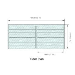 Mercia (Installation Included) Double Log Store -Garden Decoration Shop 12888117 5405028837827025