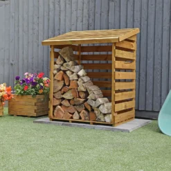 Mercia (Installation Included) Single Log Store -Garden Decoration Shop 12888118 9725011214722680