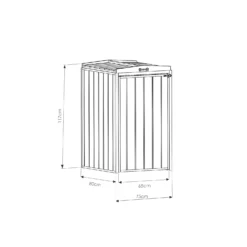Mercia Single Bin Store -Garden Decoration Shop 12888119 1274849860070593