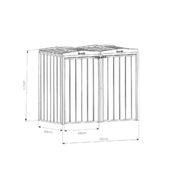 Mercia Double Bin Store -Garden Decoration Shop 12888123 2164944420199338