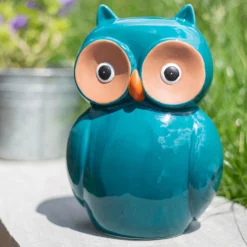 Ceramic Owl Garden Ornament - 25cm -Garden Decoration Shop 12890924 1204941773960589