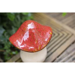 Ceramic Mushroom Garden Ornament - Medium -Garden Decoration Shop 12890925 5224843660767021