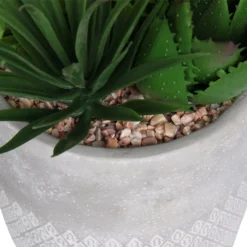 Mixed Succulent In Grey Pot -Garden Decoration Shop 12909503 3414869235683525