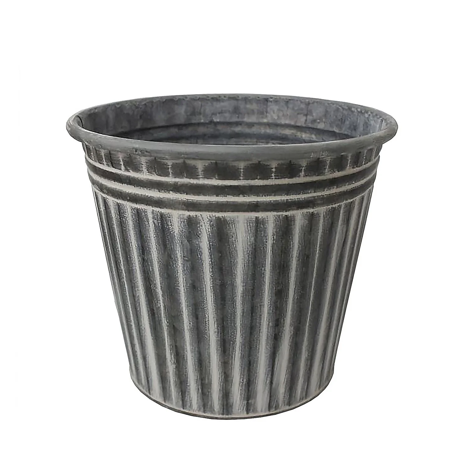 Vintage Metal Ribbed Cone - 37cm 3 Vintage Metal Ribbed Cone - 37cm