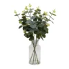 Eucalyptus In Glass Vase -Garden Decoration Shop 12940887 1444893782651301