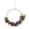 Hanging Wreath With Foliage And Berries -Garden Decoration Shop 13027986 1804893782772696