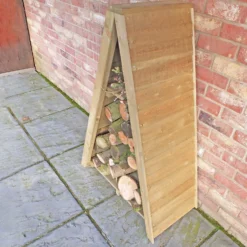 Shire Small Triangular Log Store Tongue And Groove -Garden Decoration Shop 13082825 1854862456418942