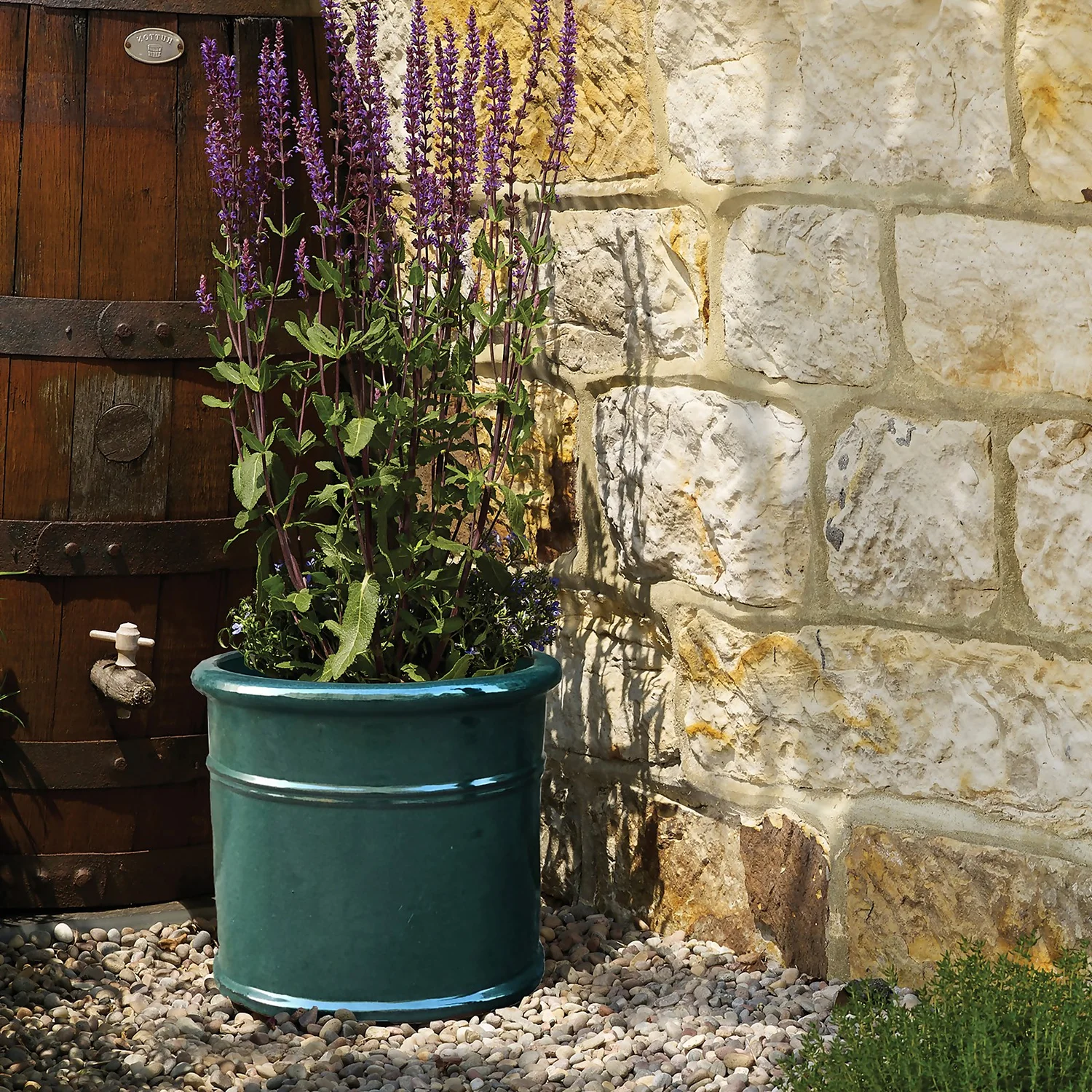 Malay Cylinder Mirror Plant Pot - 37cm 4 Malay Cylinder Mirror Plant Pot - 37cm - Image 2