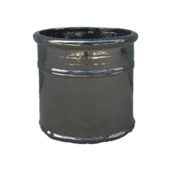 Malay Cylinder Mirror Plant Pot - 25cm