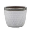 House Beautiful 2 Tone Grey Rim Egg Pot - 20cm -Garden Decoration Shop 13188792 1454933183973925