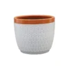 House Beautiful 2 Tone Orange Rim Egg Pot - 20cm -Garden Decoration Shop 13188794 8254933184029170