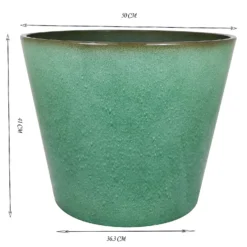 Glazed Finish Green Planter - 50cm -Garden Decoration Shop 13190811 1994926228922134