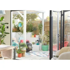 Glazed Finish Green Planter - 50cm -Garden Decoration Shop 13190811 3364948238383017