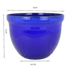 Maddison Royal Blue Planter - 37.5cm -Garden Decoration Shop 13190819 1204926229258716