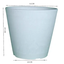 White Marble Pot - 30cm -Garden Decoration Shop 13190829 1924909731378501