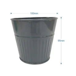 Ribbed Planter (3 Colour Mix) - 10cm 19 Ribbed Planter (3 Colour Mix) - 10cm -Garden Decoration Shop 13193952 1084933496006691