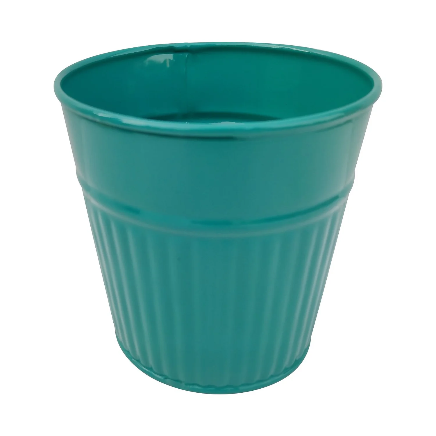 Ribbed Planter (3 Colour Mix) - 10cm 7 Ribbed Planter (3 Colour Mix) - 10cm - Image 5