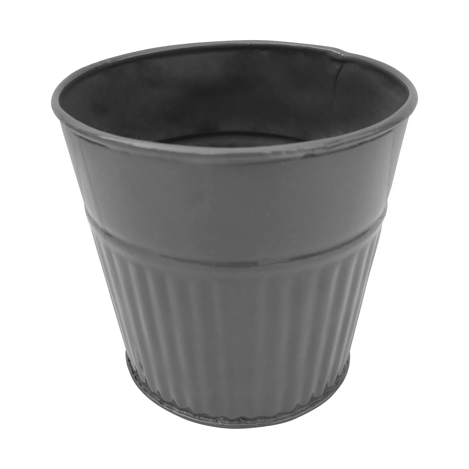 Ribbed Planter (3 Colour Mix) - 14cm 6 Ribbed Planter (3 Colour Mix) - 14cm - Image 4
