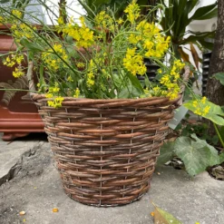 Natural Weave Round Garden Planter 30cm -Garden Decoration Shop 13204834 1204951328947950
