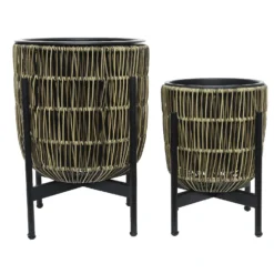 Kate Round Rattan Planter With Legs - Large -Garden Decoration Shop 13222495 2384929320443320