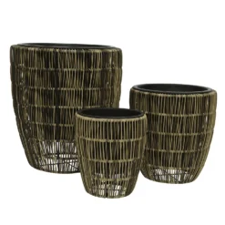 Kate Round Rattan Planter - Small -Garden Decoration Shop 13222504 4324934511094569