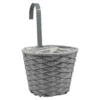 Faux Rattan Hanging Pot - Slate 1 Faux Rattan Hanging Pot - Slate -Garden Decoration Shop 13280788 5634932955349925