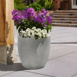 Sierra Grey Egg Planter - 32cm -Garden Decoration Shop 13441292 1104940538985257