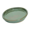 Glazed Chiswick Green Pot Saucer - 28cm -Garden Decoration Shop 13441321 1184933184321151