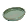 Glazed Chiswick Green Pot Saucer - 25cm -Garden Decoration Shop 13441322 6524933184394267