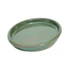Glazed Chiswick Green Pot Saucer - 22cm -Garden Decoration Shop 13441325 1064933184477919