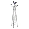 Panacea Rooster Weathervane Steel Obelisk - Rust 1 Panacea Rooster Weathervane Steel Obelisk - Rust -Garden Decoration Shop 13480858 1004931199679638