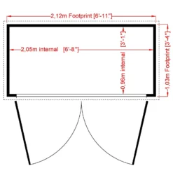 Shire 7 X 3ft Shiplap Double Door Bike Storage -Garden Decoration Shop 13505353 1284931992709844