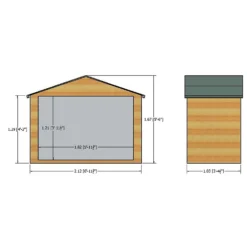 Shire 7 X 3ft Shiplap Double Door Bike Storage -Garden Decoration Shop 13505353 2344931992657647
