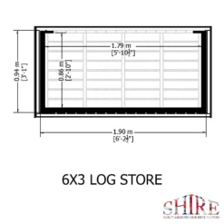 Shire Heavy Duty Log Storage 6x3ft 10 Shire Heavy Duty Log Storage 6x3ft -Garden Decoration Shop 13508667 4634931996859546