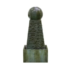 Stylish Fountain Obelisk Falls Water Feature With LEDs